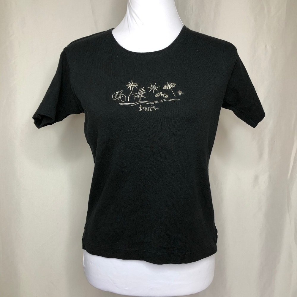 Destin FL Destination Black Short Sleeve Tee Small